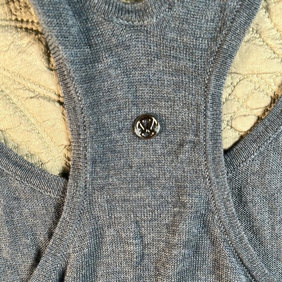 Lululemon Athletica Blue Gray Sleeveless Backless Tank Top - Picture 5 of 7